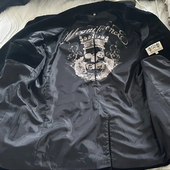 Men's Juicy Couture Velour Velvet Black Blazer